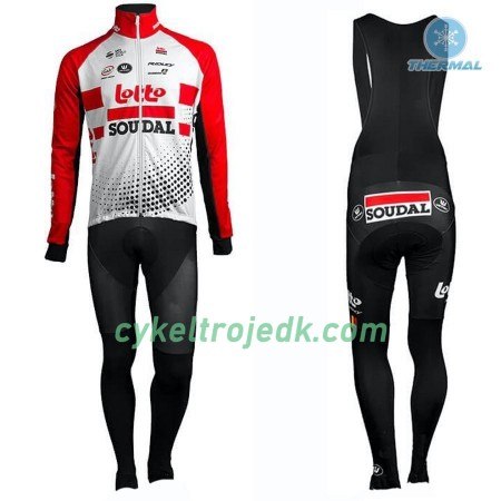 Cykeltøj Langærmet Vinter + Bib Cykelbukser 2019 Lotto Soudal N001